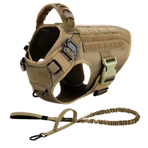 Tactical Dog Harness Leash Set
